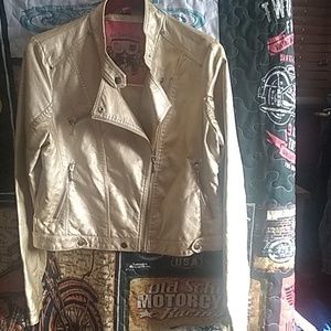 Gold motorcycle jacket